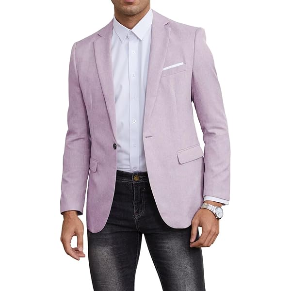 Mens Blazer Seersucker Jacket for Men Double Breasted Linen Jacket